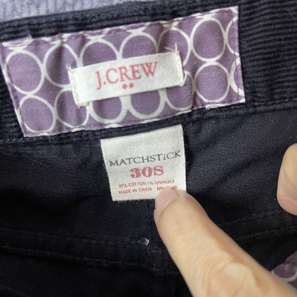 J Crew Corduroy Matchstick Womens Jeans Size 30S Retro Preppy Ankle Slimming - Picture 6 of 7